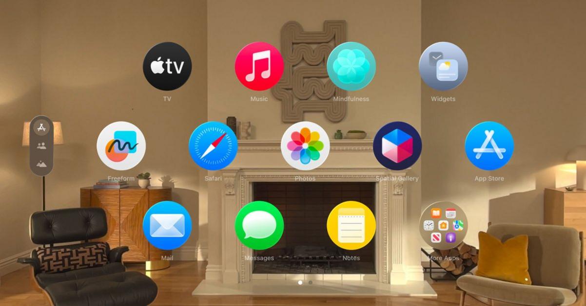 visionOS 26 home screen