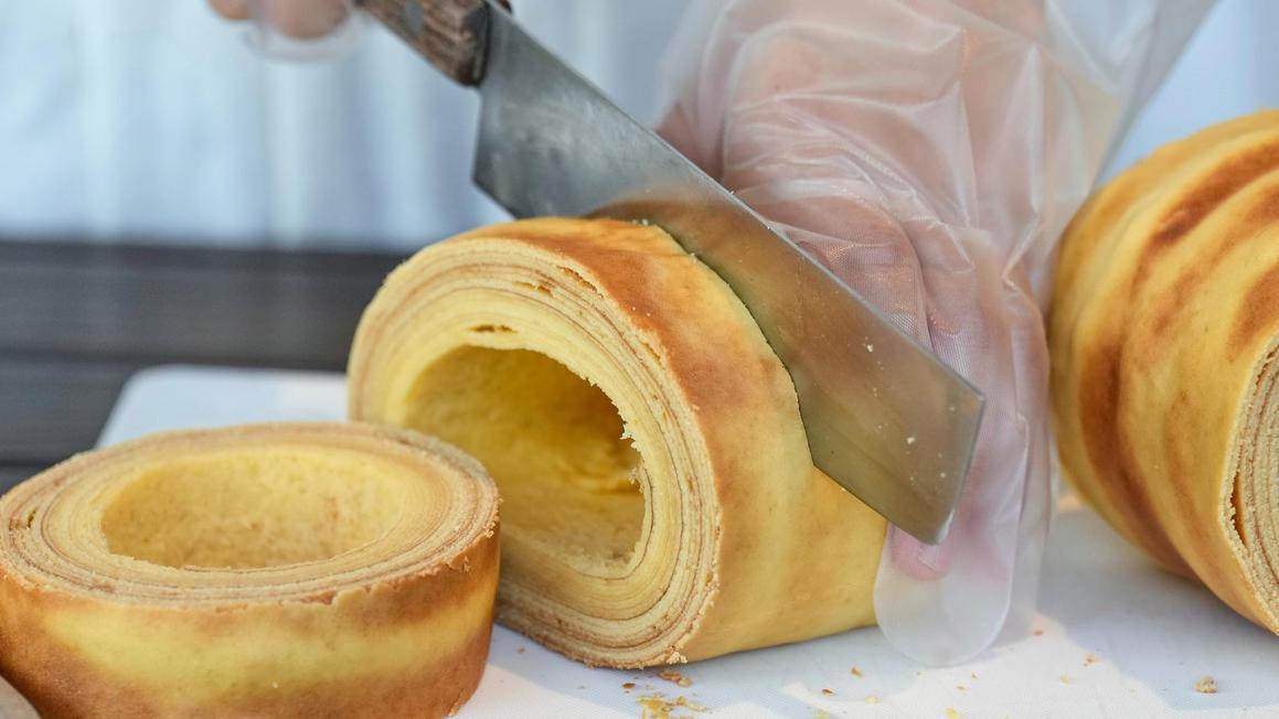 Bánh Baumkuchen, 'bánh cây' của Đức, đã vượt qua thảm họa và Thế chiến để trở thành món ăn yêu thích tại Nhật Bản 1