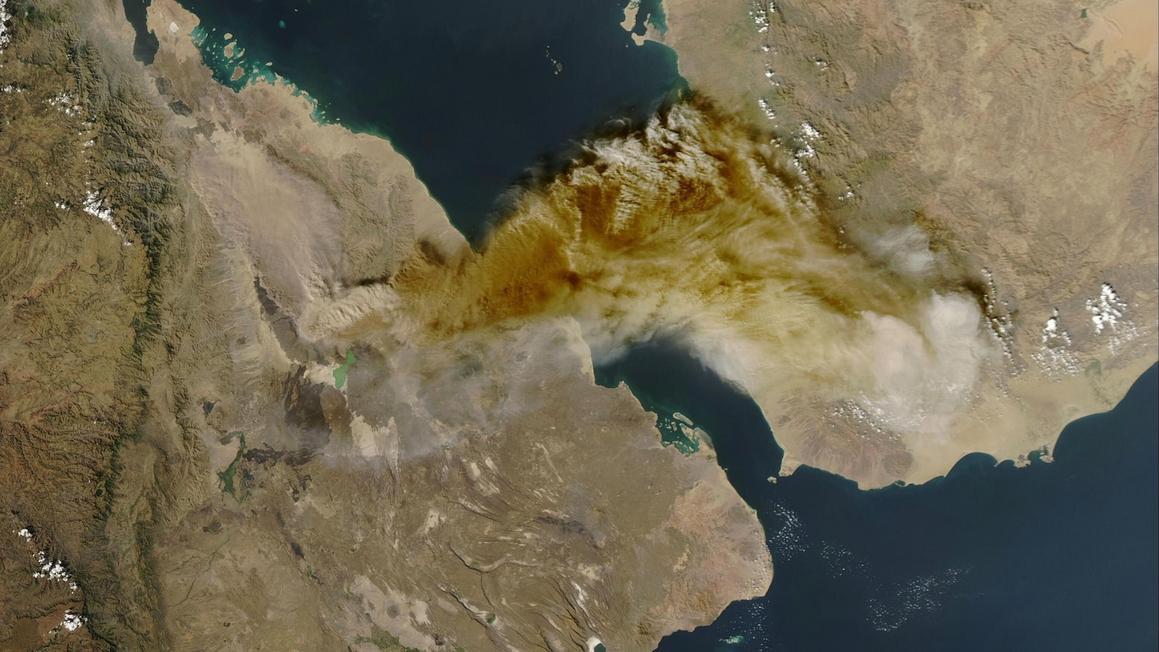 Núi Lửa Ethiopia Ngừng Hoạt Động, Gây Rối Loạn và Hủy Chuyến Bay 1