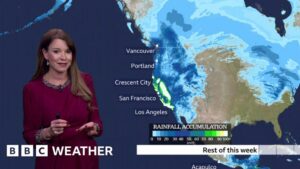 Mưa lớn đe dọa Bờ Tây Hoa Kỳ