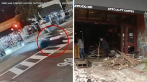 Người Lái Xe 90 Tuổi Đâm Sập Quán Cà Phê Tại California Trong Vụ Tai Nạn Tốc Độ Cao