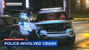 Cảnh sát và người dân bị thương trong vụ tai nạn xe hơi ở Tây Philadelphia