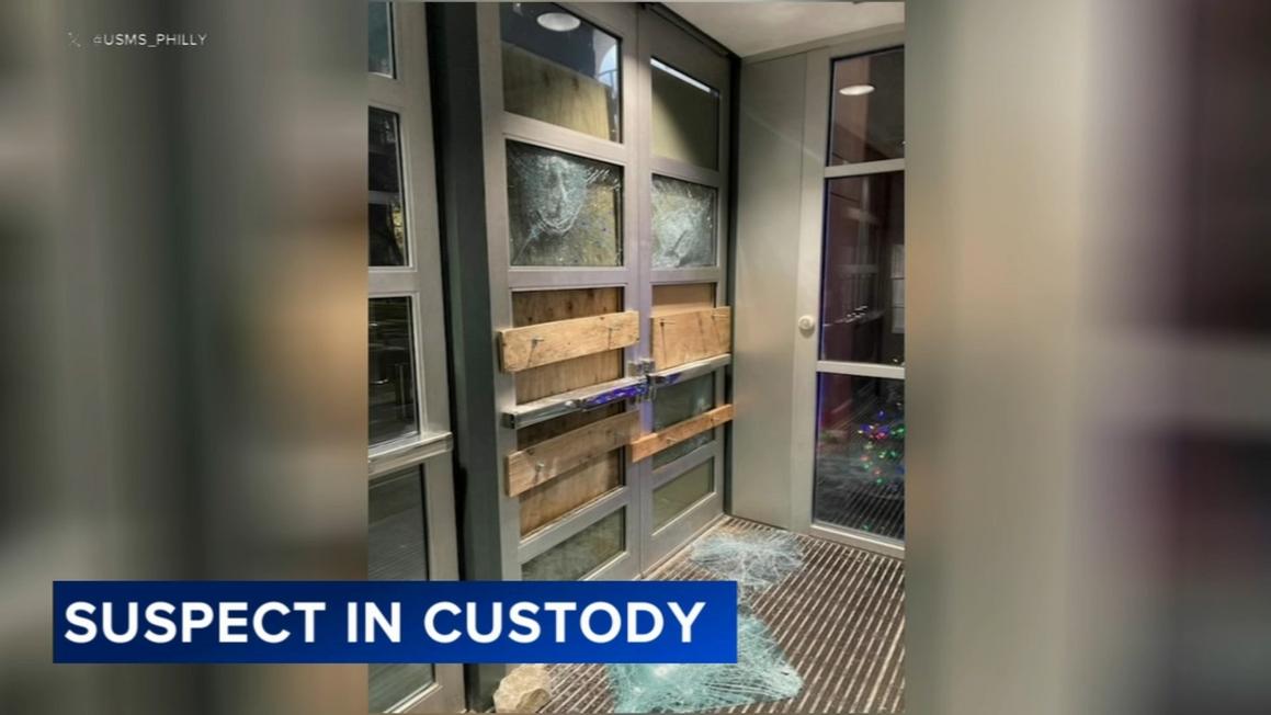 18335763 123125 wpvi allentown courthouse vandalized 6am video vid