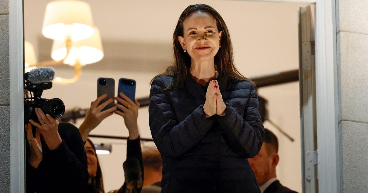 Bà Maria Corina Machado trốn thoát khỏi Venezuela để nhận giải Nobel Hòa Bình 1 251212 Maria Corina Machado ew 1157a a44290