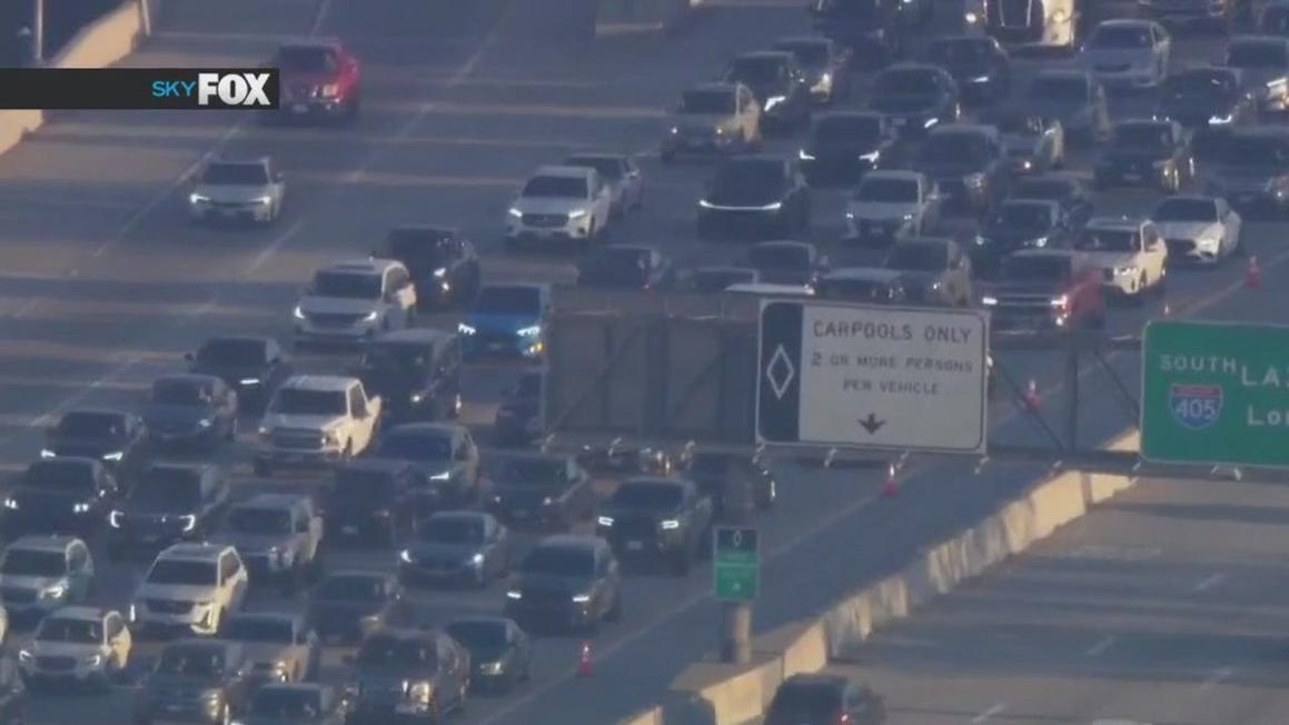 Tránh kẹt xe: Các làn xa lộ 405 đóng cửa ban đêm bắt đầu từ tối nay qua đèo Sepulveda 1 405 freeway lane closures