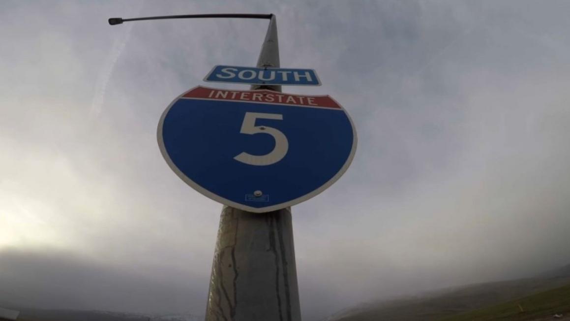 5 freeway sign february 23 2023