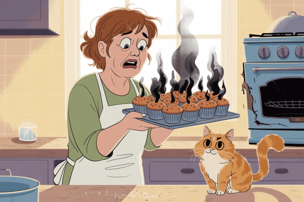 Lò nướng Frigidaire 'điên rồ' khiến khách hàng điêu đứng: Liệu có được hoàn tiền? 1 Burnt Cupcakes