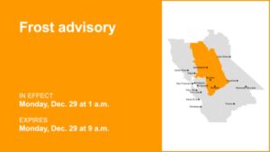 Vùng Delta đối mặt cảnh báo sương giá, nhiệt độ xuống 33 độ F