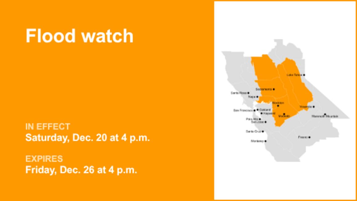Flood watch affecting Delta from Saturday to Friday due to persistent rainfall