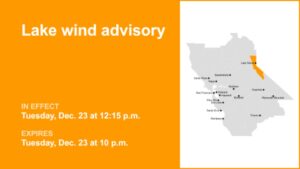 Cảnh báo gió mạnh ở Vùng Great Lake Tahoe