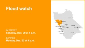 Vùng Vịnh America đối mặt với cảnh báo lũ lụt do mưa lớn