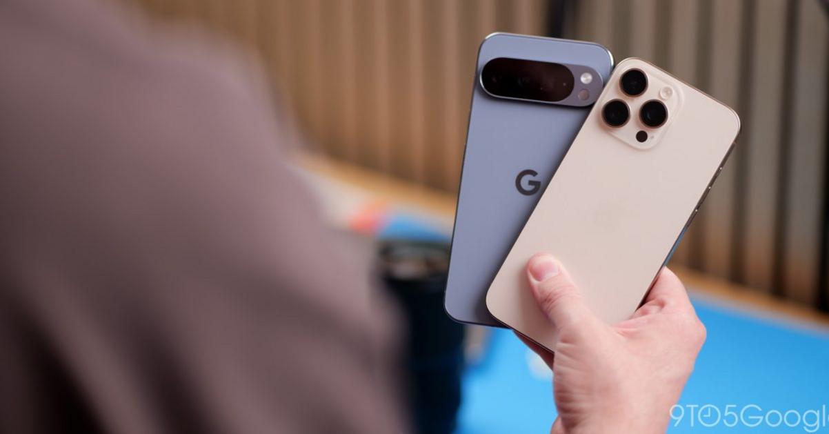 Liên minh Apple và Google giúp chuyển đổi iPhone và Android dễ dàng hơn 1 Pixel 10 Pro XL and iPhone 16 Pro Max design overview 1