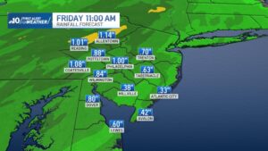 Mưa Lớn và Gió Mạnh Sẽ Ập Đến Vùng Philadelphia vào Thứ Sáu 3 Mưa Lớn và Gió Mạnh Sẽ Ập Đến Vùng Philadelphia vào Thứ Sáu