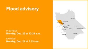 Cảnh báo lũ lụt tại Hạt Sonoma do mưa lớn kéo dài