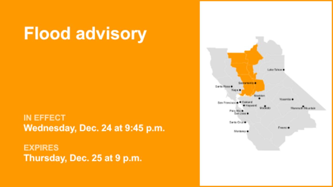 Update Flood advisory affecting Delta until Thursday night caused by prolonged downpours