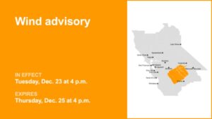 Cảnh báo gió mạnh tại Yosemite từ Thứ Ba đến Thứ Năm