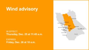 Cảnh báo gió mạnh cho khu vực Delta, dự báo gió giật lên tới 45 mph