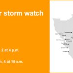 Winter storm watch affecting the Greater Lake Tahoe Area and the Mammoth Mountain Area from Friday to Sunday