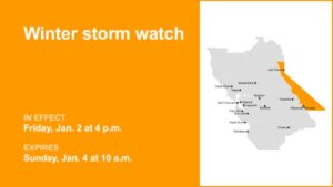 Cảnh báo bão tuyết cho khu vực hồ Tahoe và Dãy núi Mammoth