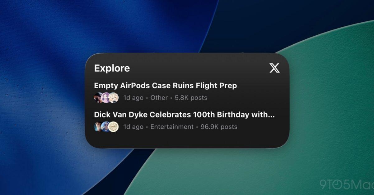 X (Twitter) Ra Mắt Widget cho iOS, Sau 5 Năm Trễ Hẹn 1 X Widgets FI