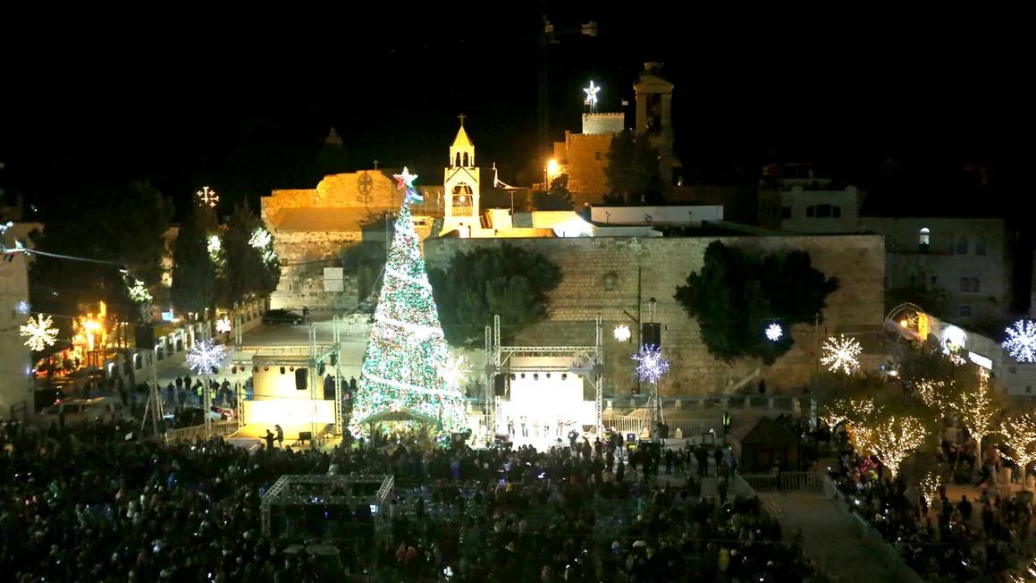 bethleham manger sqaure christmas celebration