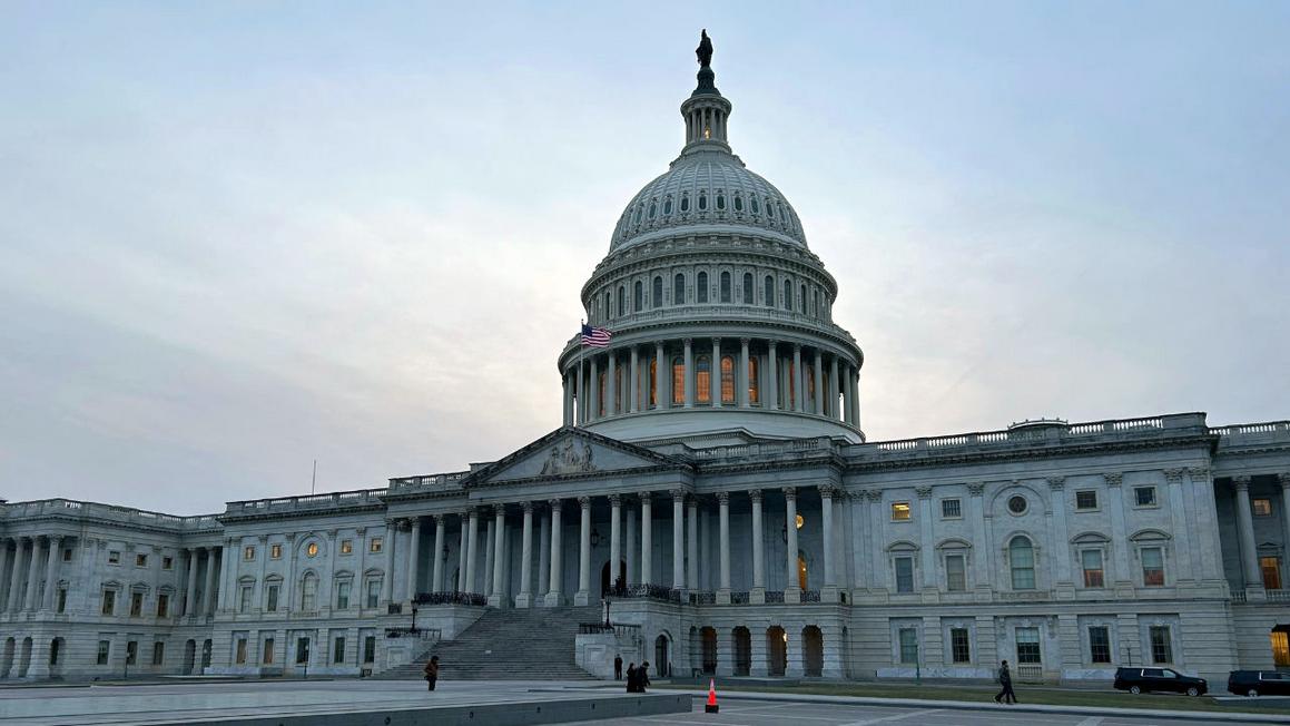 capitol building at sunset