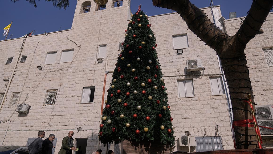 catholic christmas tree west bank