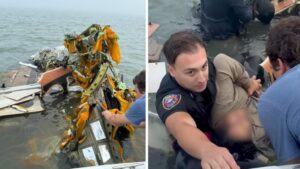 Hàng xóm nhanh trí cứu người sống sót sau vụ rơi máy bay ở Vịnh Galveston