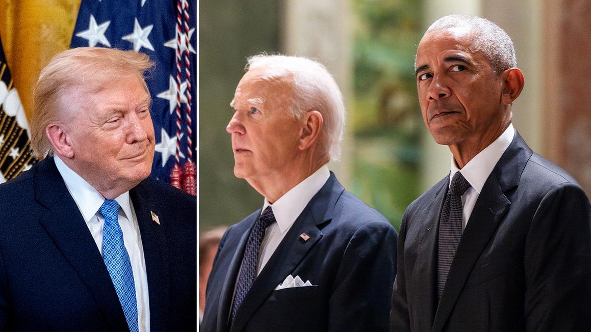 Tổng Thống Donald Trump 'đá xoáy' Biden và Obama bằng bảng hiệu mới 1 donald trump joe biden barack obama