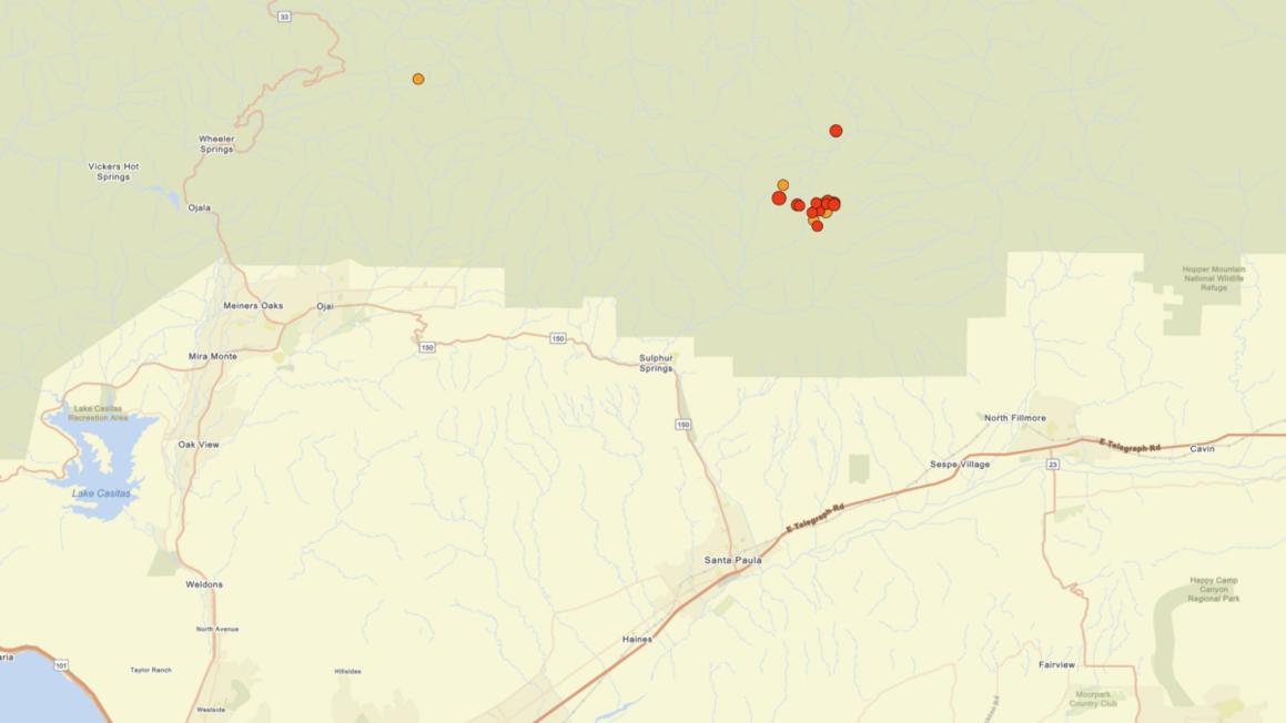 Nhiều trận động đất xảy ra gần Fillmore, Quận Ventura 1 fillmore earthquakes 2025 12 11 105756