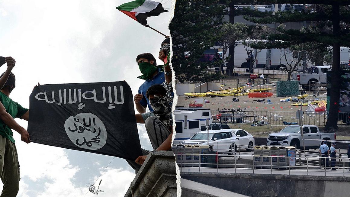 isis flag bondi attack split