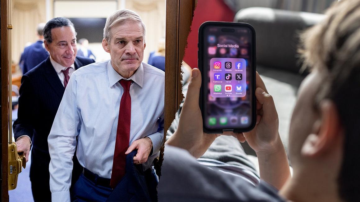 jim jordan and jamie raskin come out of committee