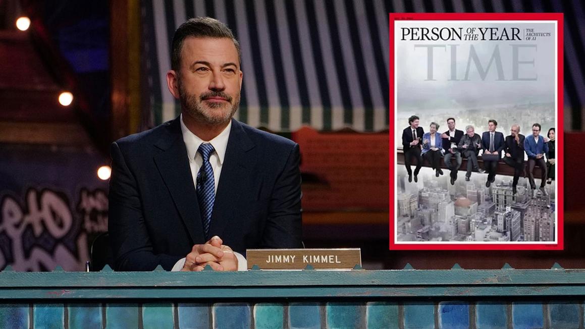 Jimmy Kimmel 'xé toạc' bìa 'Nhân vật của năm' của tạp chí Time 1 jimmy kimmel time cover 2025