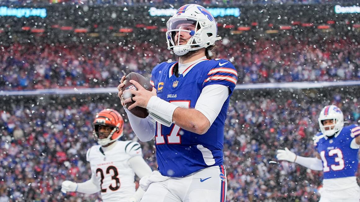 josh allen snow bills bengals