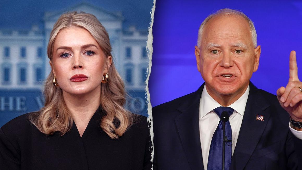 Bà Karoline Leavitt Cảnh báo: 'Sẽ có người tra tay vào còng' trong vụ bê bối gian lận ở Minnesota 1 karoline leavitt tim walz split