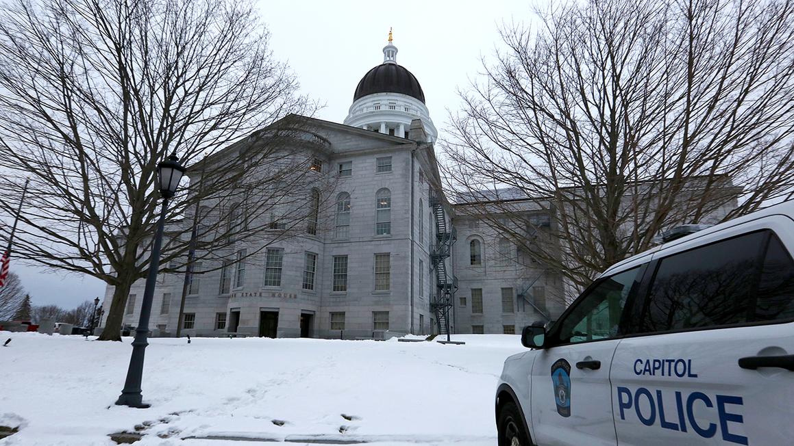 maine capitol and police