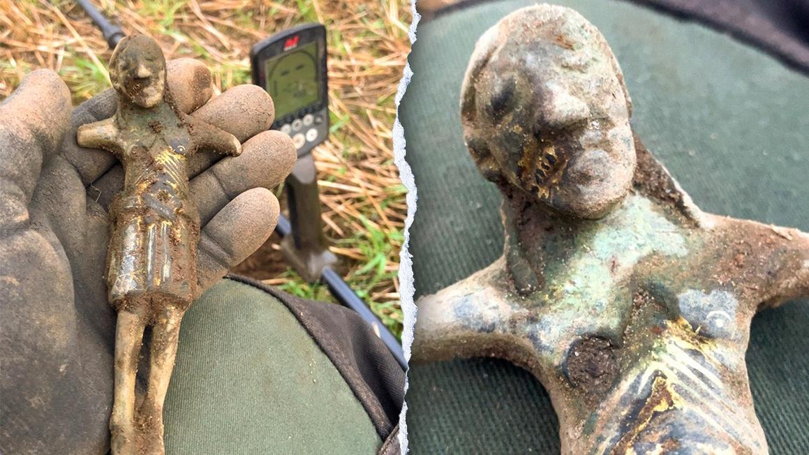 norway medieval jesus christ figurine found in field metal detecting archaeology history discovery 1