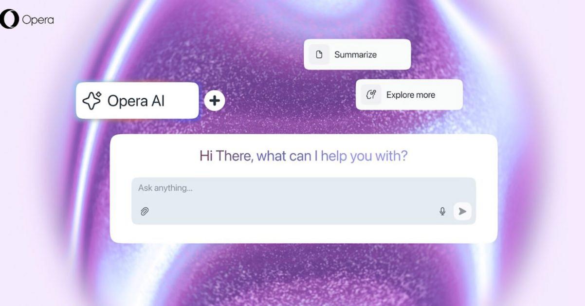 Opera tung tính năng AI Gemini vào các trình duyệt Neon, One và GX 1 opera ai update
