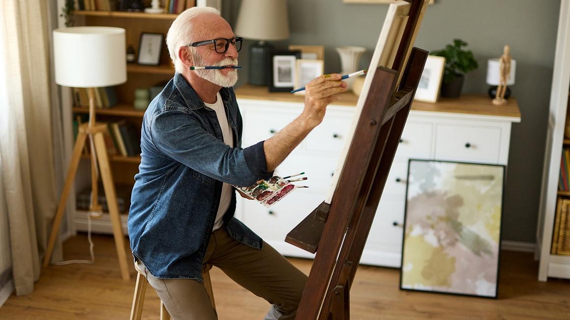 painting elderly creative hobbies brain health