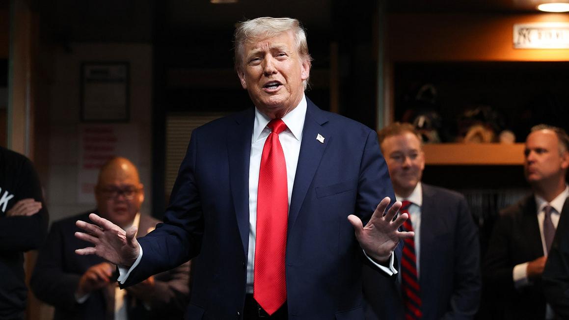 president donald trump yankee stadium