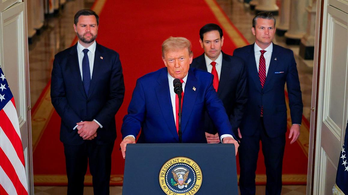 president trump delivers address to nation on iran military operation