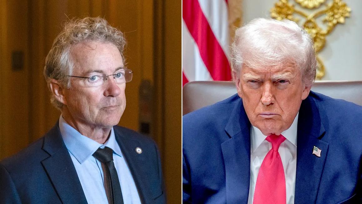 Thượng Viện Dọa Ngăn Tổng Thống Trump Đánh Venezuela 1 rand paul president trump split photos