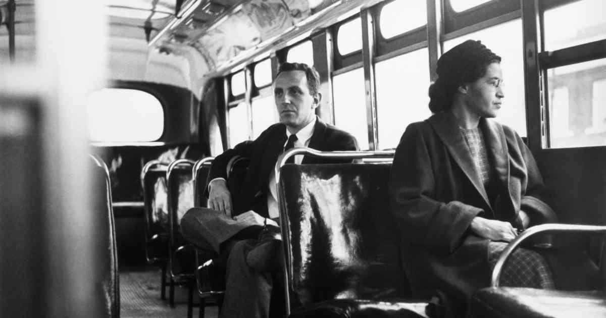 rosa parks sitting in the