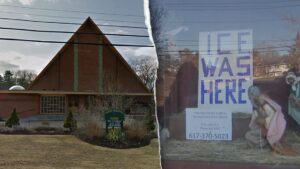 Nhà Thờ Gây Tranh Cãi Với Cảnh Hang Đá Trống Rỗng Kèm Thông Điệp Về ICE: ‘Chính Trị Hóa Giáng Sinh’