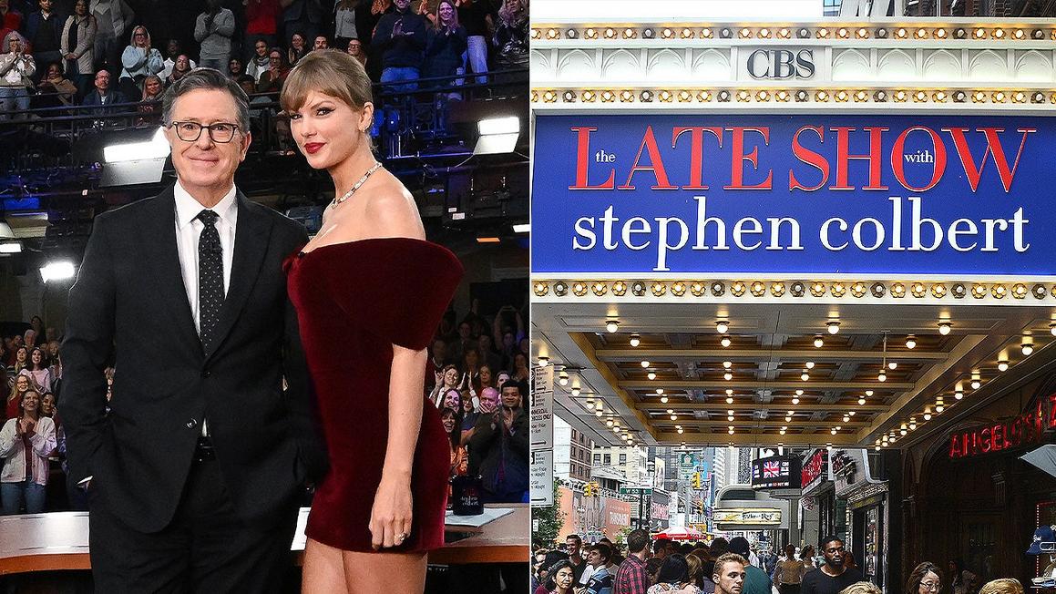 Colbert 'xin' Taylor Swift lời khuyên sau khi 'The Late Show' bị hủy 1 swift late show