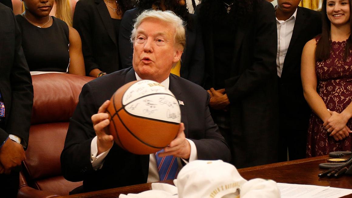 trump basketball
