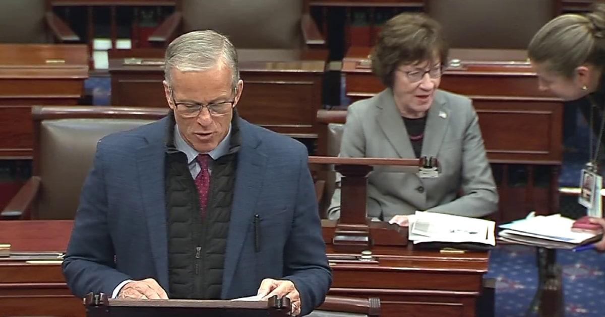 Thượng Viện Hoa Kỳ thông qua gói chi tiêu, cho phép đàm phán tài trợ DHS 1 1769821458206 now hallie jts sentate spending 260130 1920x1080 sdfy4p