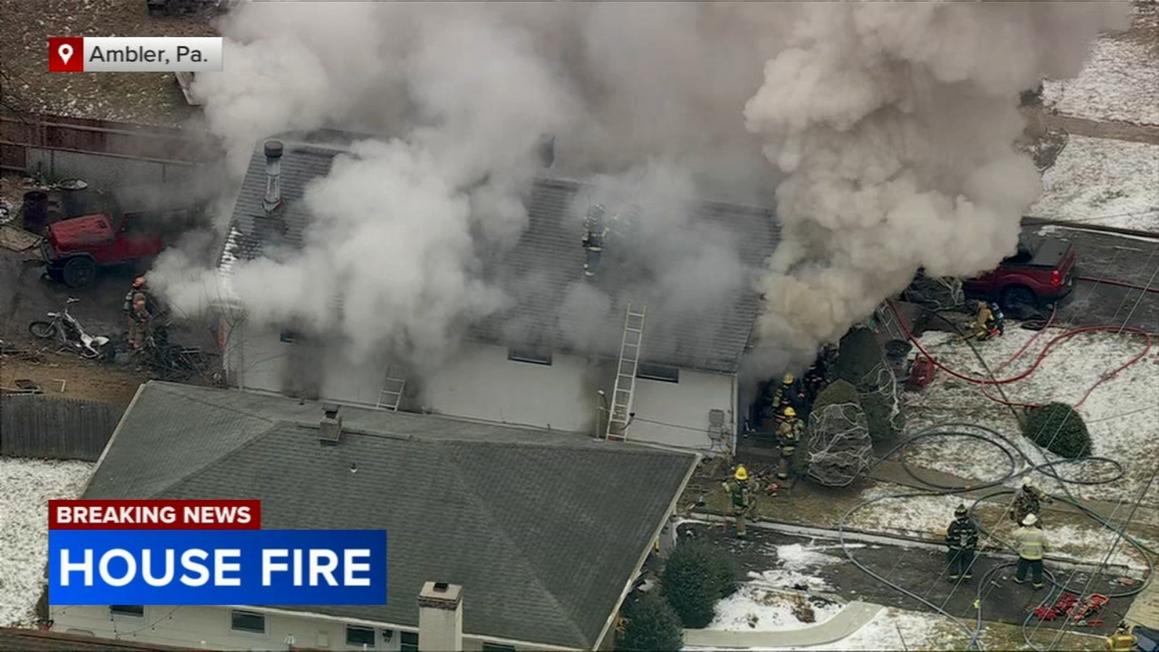 Một người được cứu thoát khỏi đám cháy trong nhà ở Hạt Montgomery 1 18356114 010526 wpvi ambler fire 10am vid