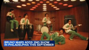 Bruno Mars có thêm một buổi diễn tại Philadelphia