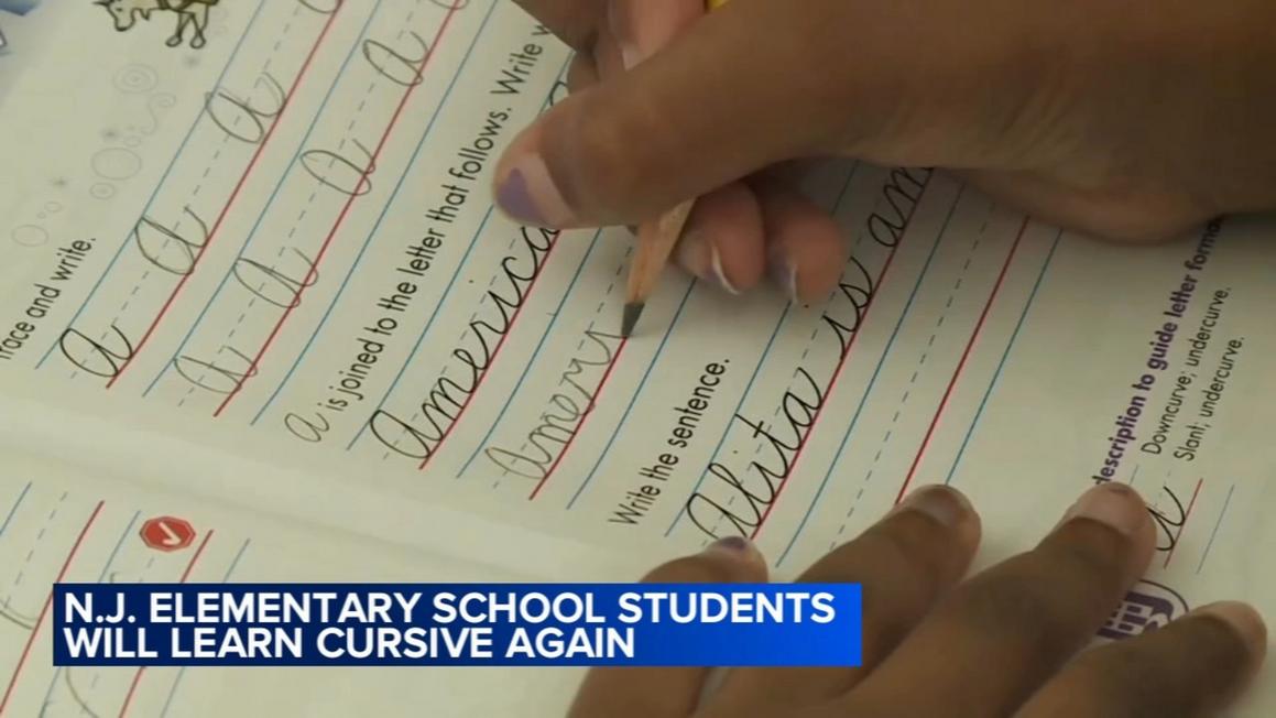 18435836 011926 wpvi cursive coming back to nj schools 11pm CC vid